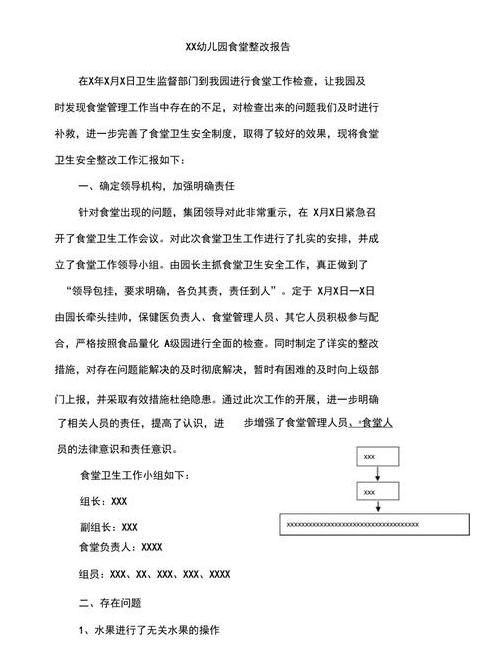 食品安全整改报告撰写指南