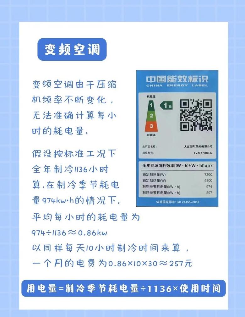 能效标识2级空调耗电量计算：以3.35能效比为例，选购指南