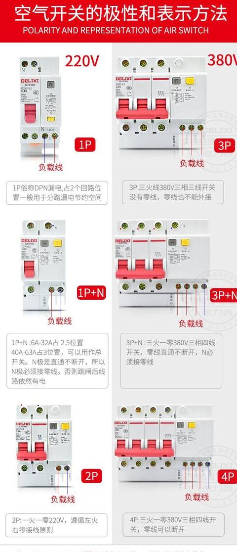空气开关进出线接法