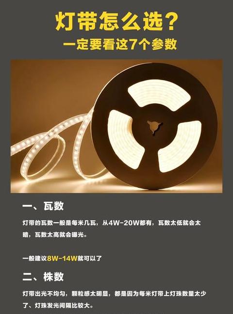 1米12v的led灯带60个灯珠多少瓦