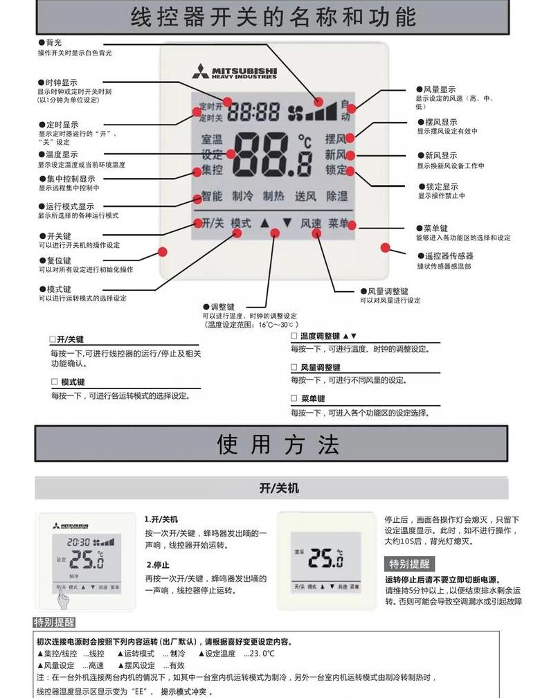 TCL空调遥控器按键功能详解